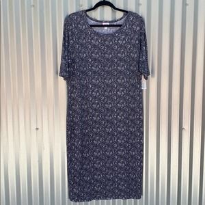 NWT Lularoe Julia Print Dress 2XL